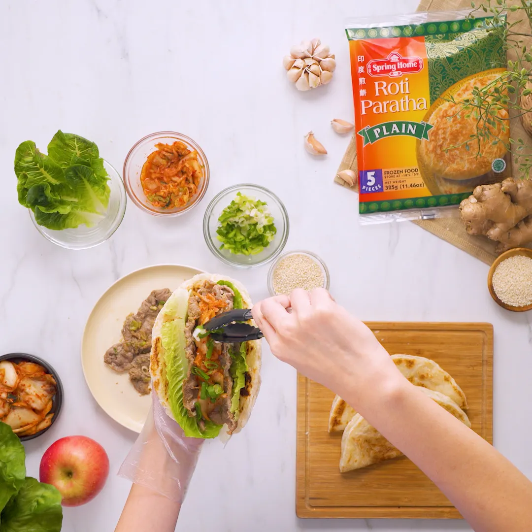 Step 5 Korean Grilled Beef Lettuce Wraps