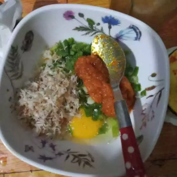 Step 4 Telur Dadar Kelapa Pedas