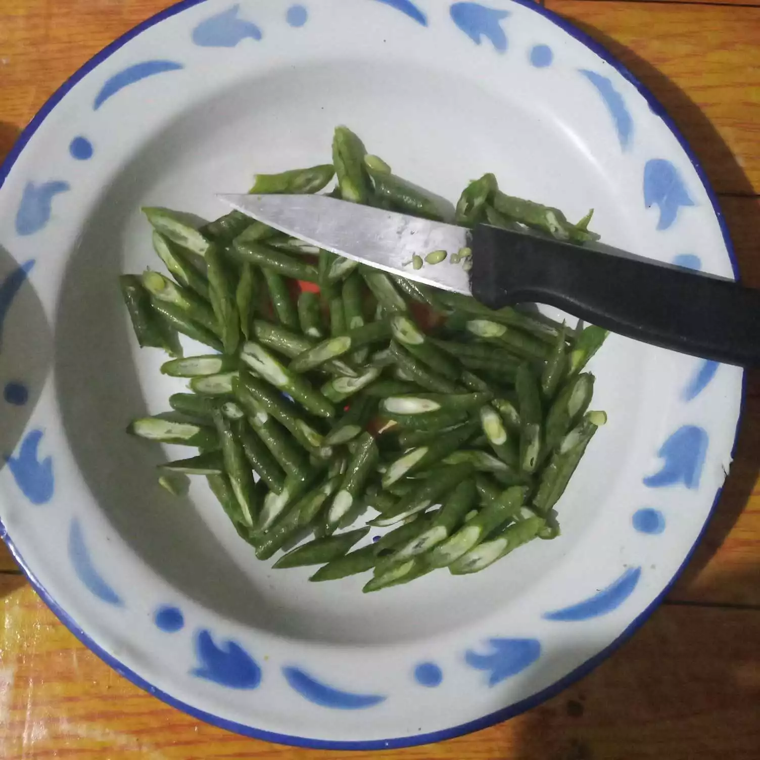 Step 2 Oseng Kacang Panjang Hati Ampela
