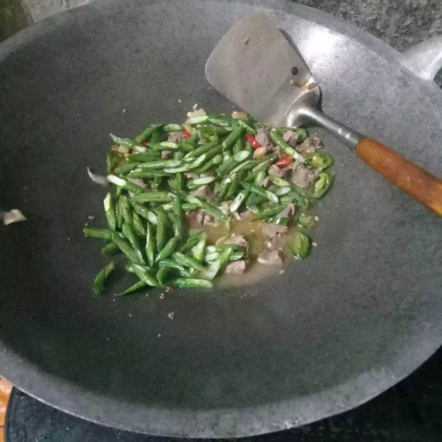 Step 6 Oseng Kacang Panjang Hati Ampela