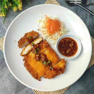 Chicken Katsu Saos Lada Hitam