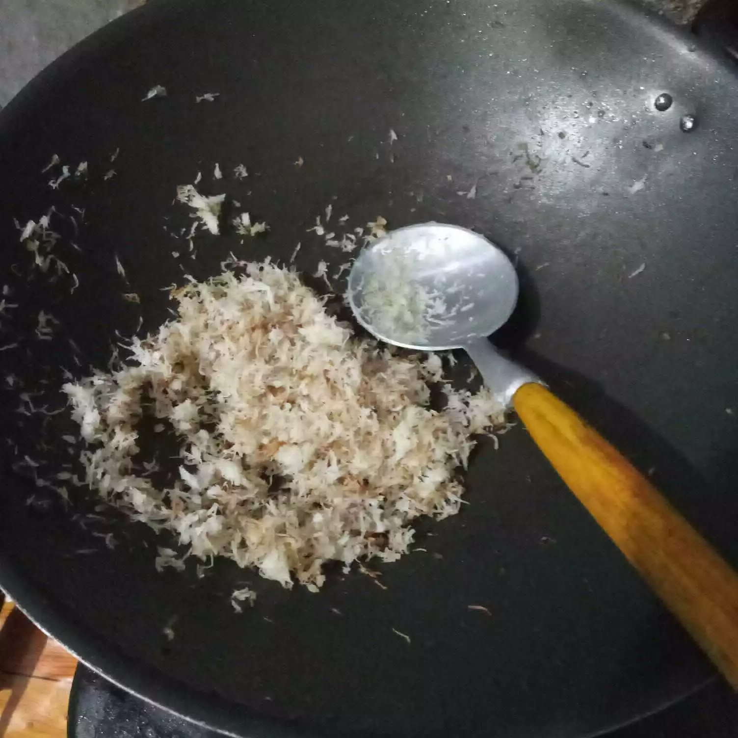 Step 1 Telur Dadar Kelapa Pedas