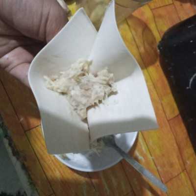 Step 3 Pangsit Goreng Pisang Keju