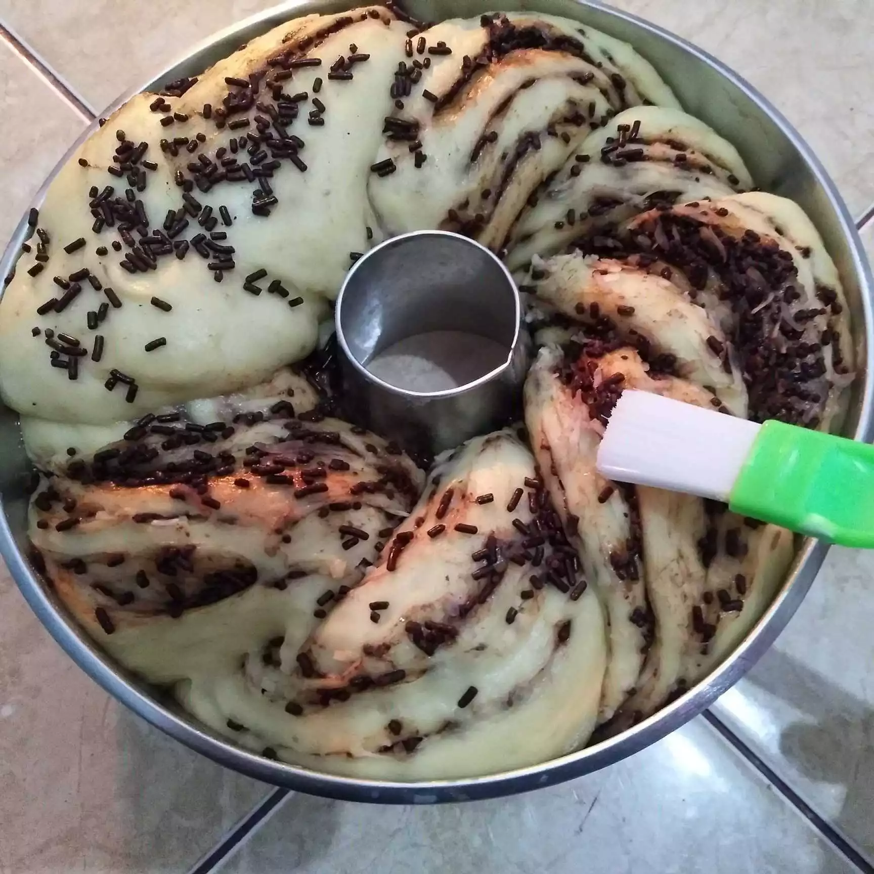 Step 7 Babka Coklat Keju