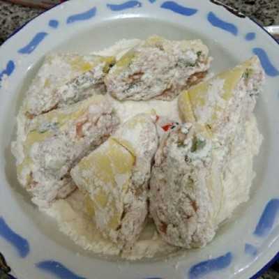 Step 6 Tahu Goreng Isi Ayam