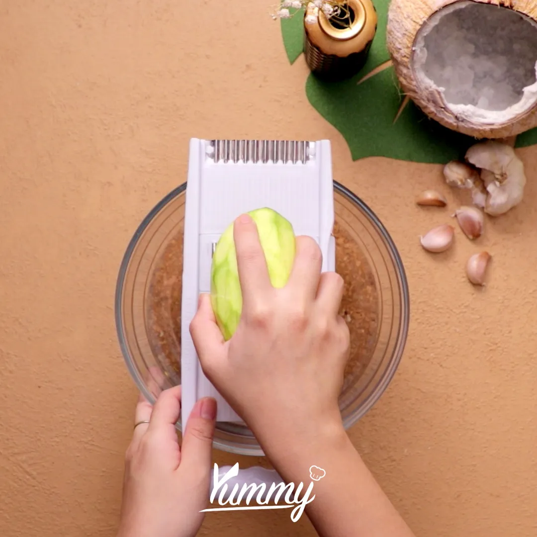 Step 1 Urap-Urap Semanggi Ikan Asin