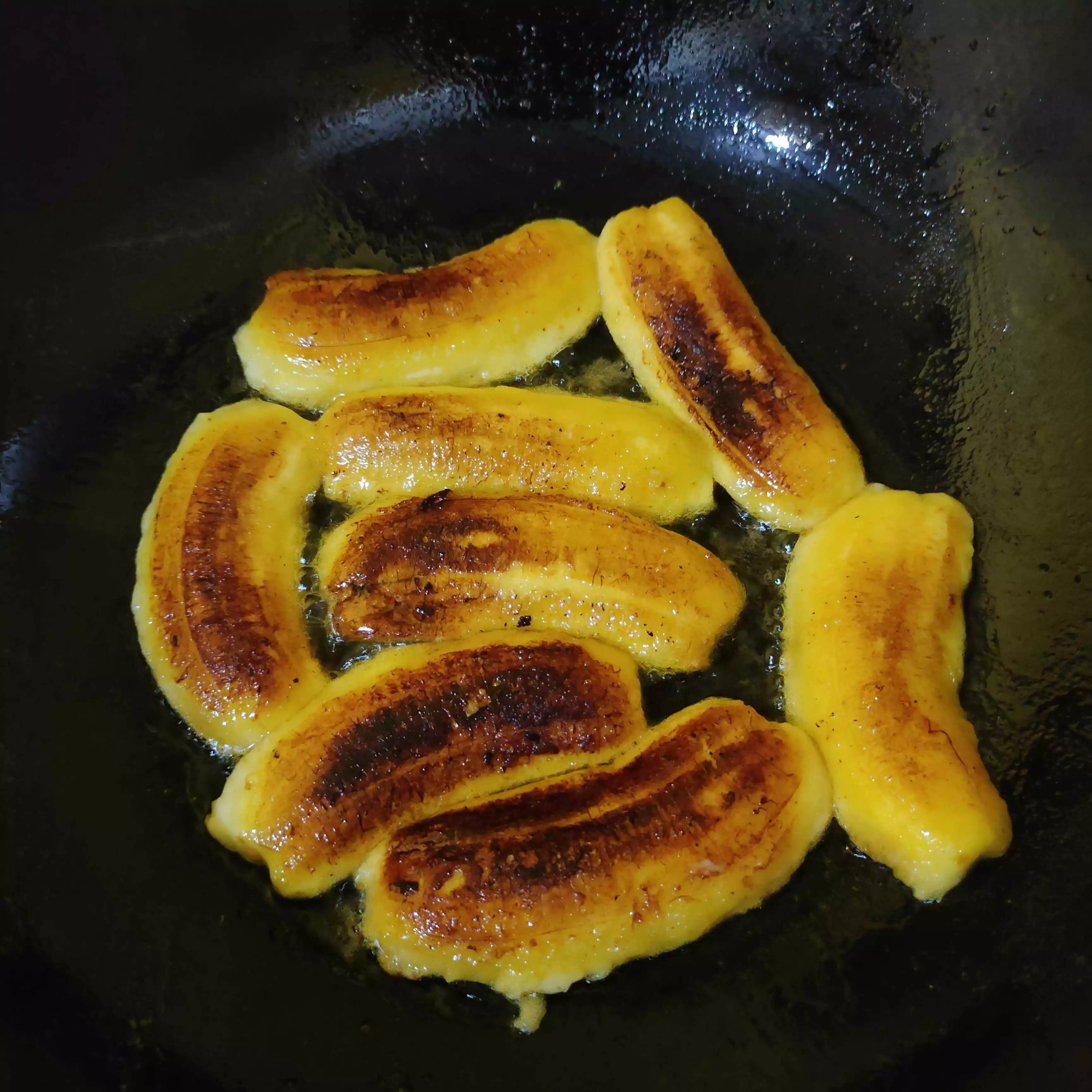 Step 2 Pisang Karamel Moka