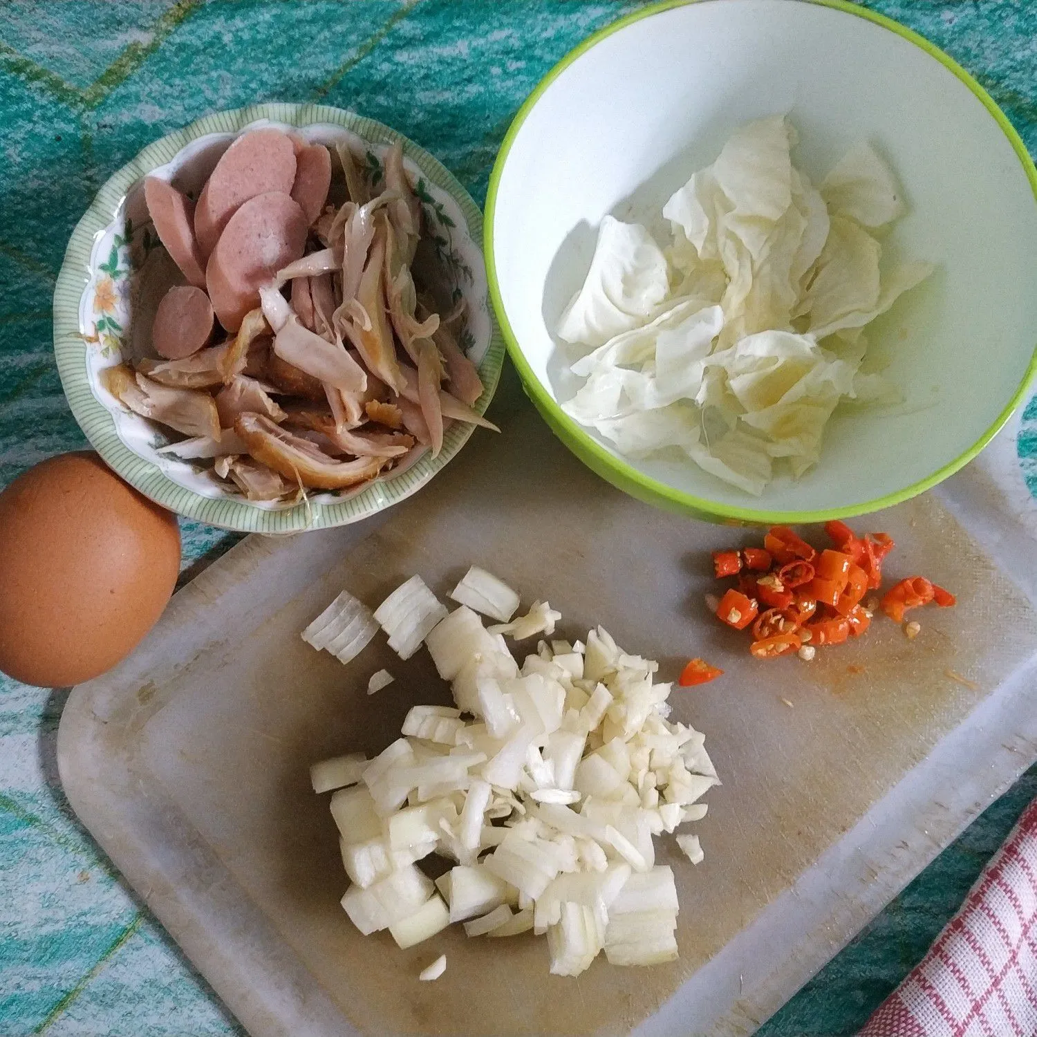 Step 1 Nasi Gila