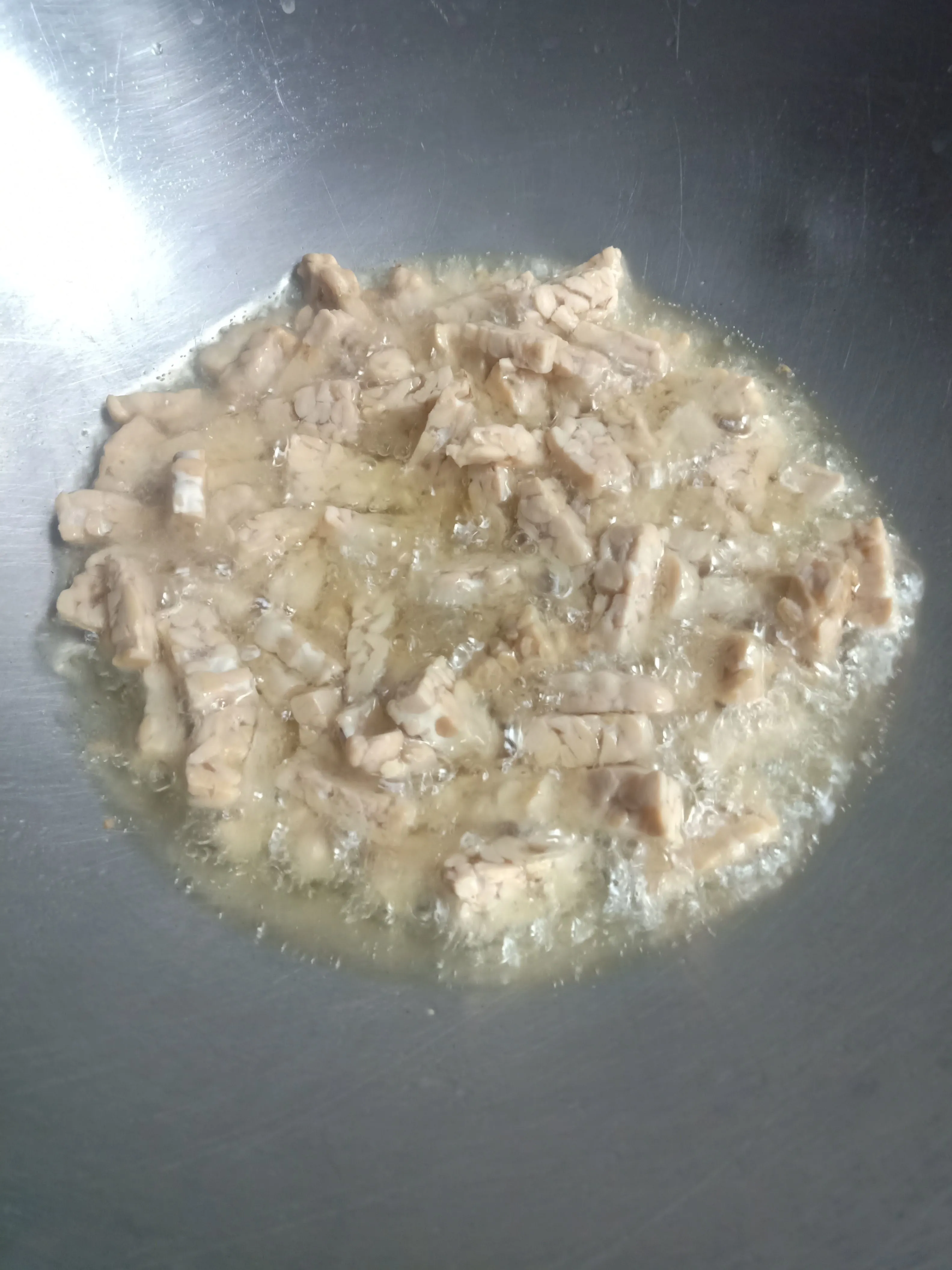 Step 1 Tumis tempe udang