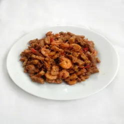 Tumis tempe udang