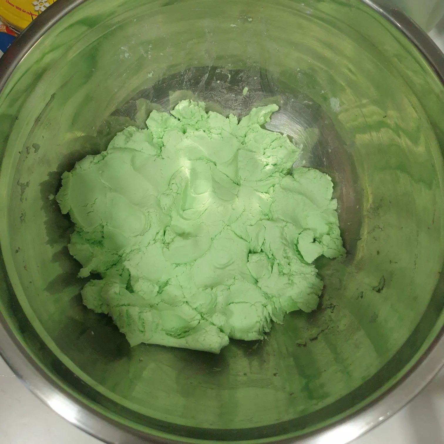 Step 3 Klepon Pandan isi keju