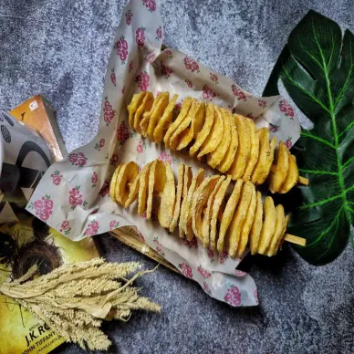 Kentang Spiral Rasa BBQ