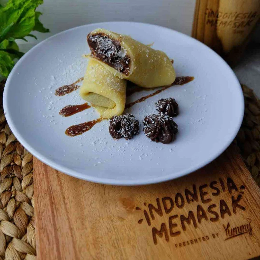 Roll Crepes Coconut Chocolate