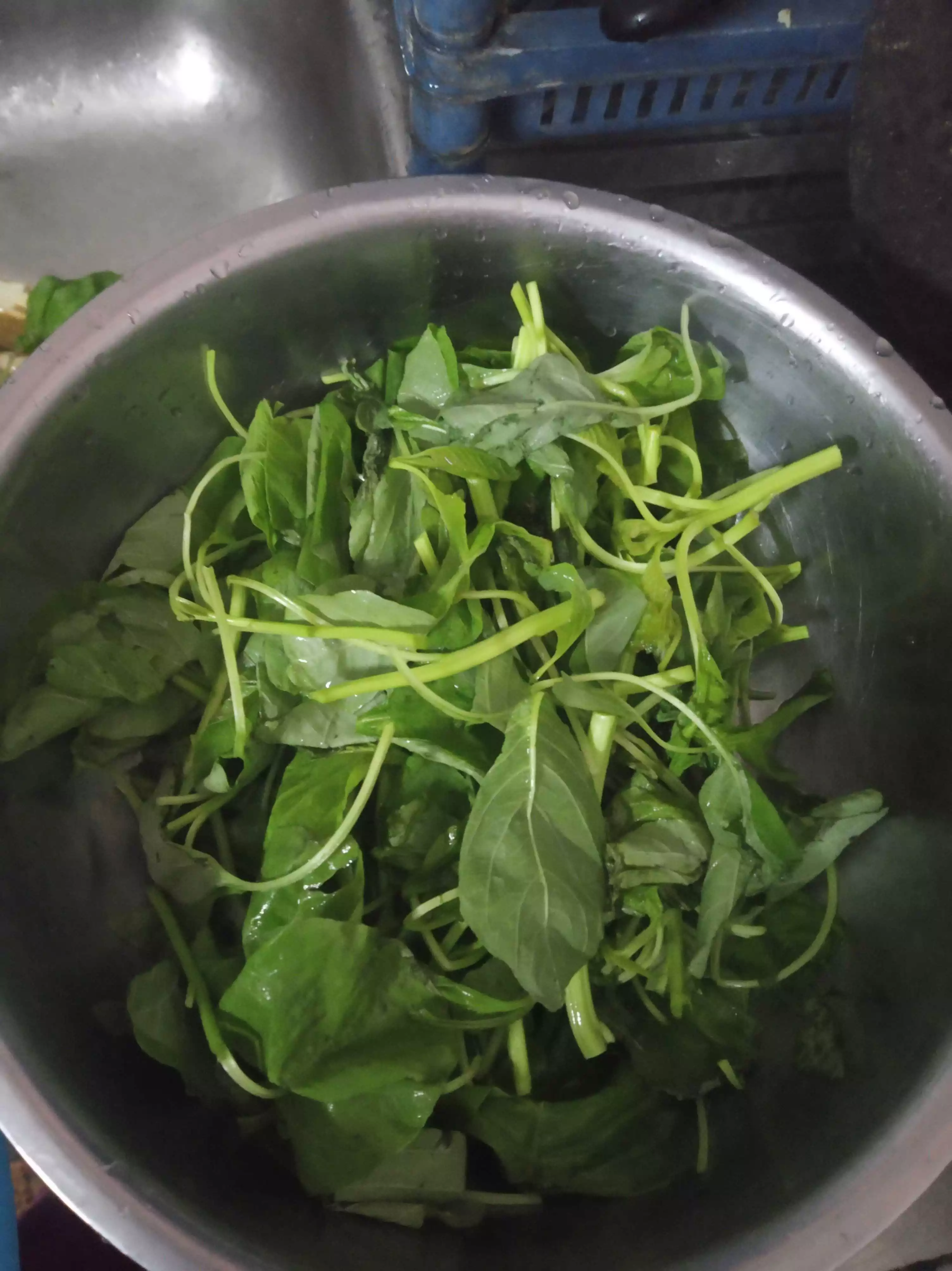 Step 1 Sayur Bayam Jagung