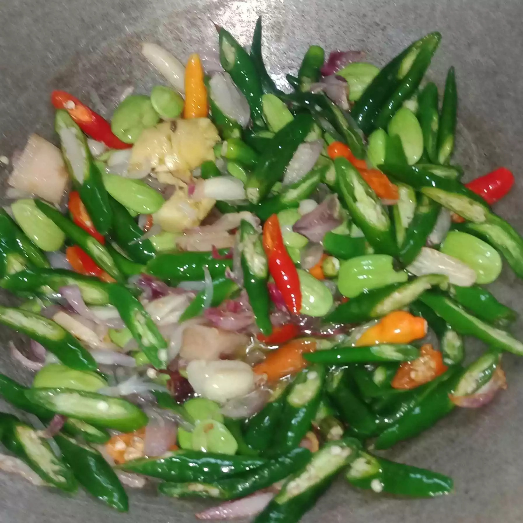 Step 4 Cumi Asin Cabe Hijau
