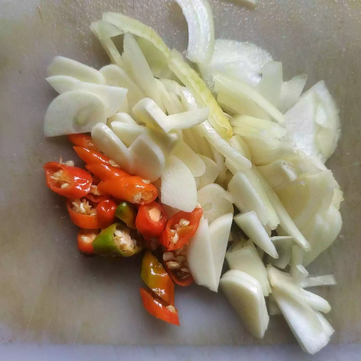 Step 2 Tumis Bayam Sosis Saos Tiram