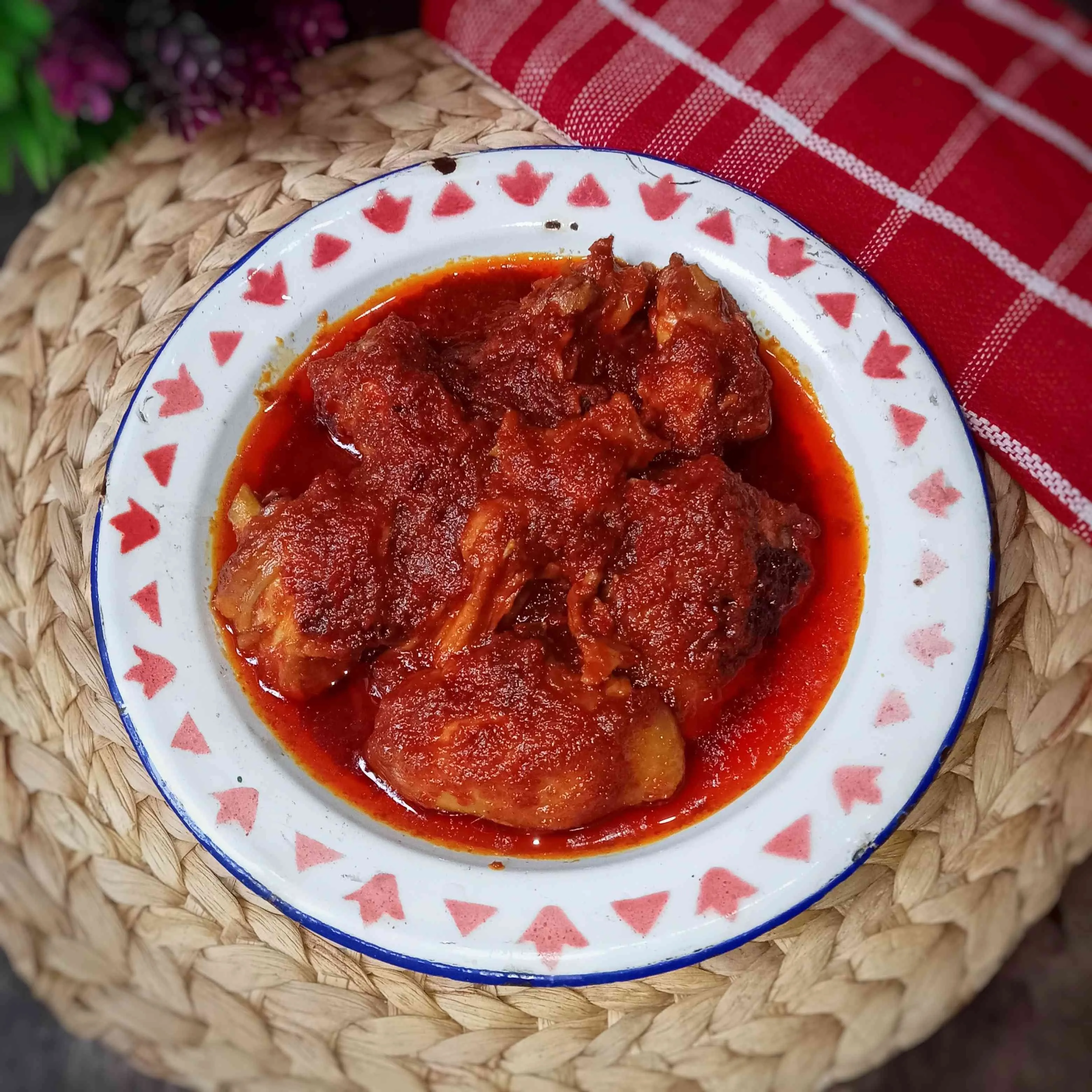 Masak Habang Ayam Kampung