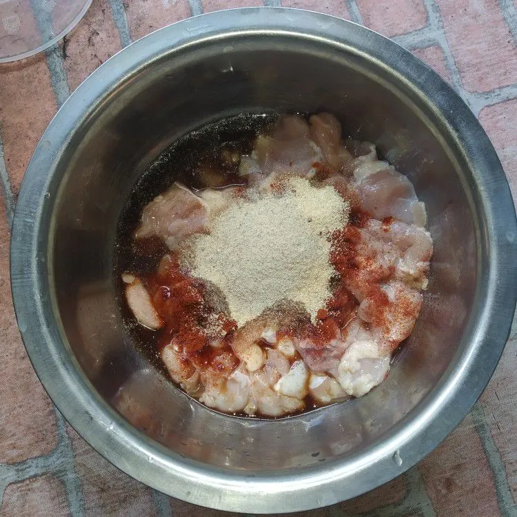 Step 2 Spicy Chicken Pok