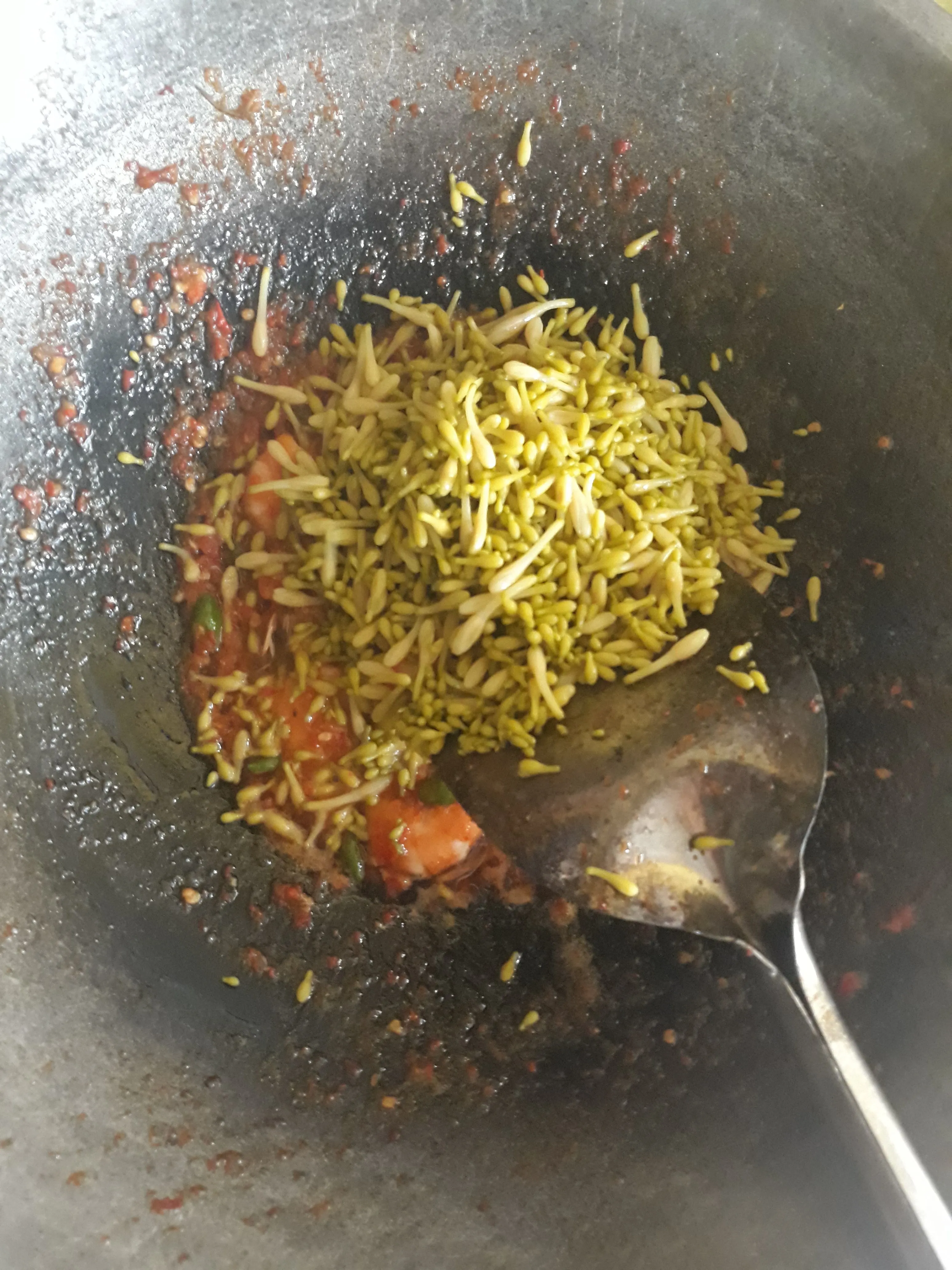 Step 5 Balado Udang Bunga Kates