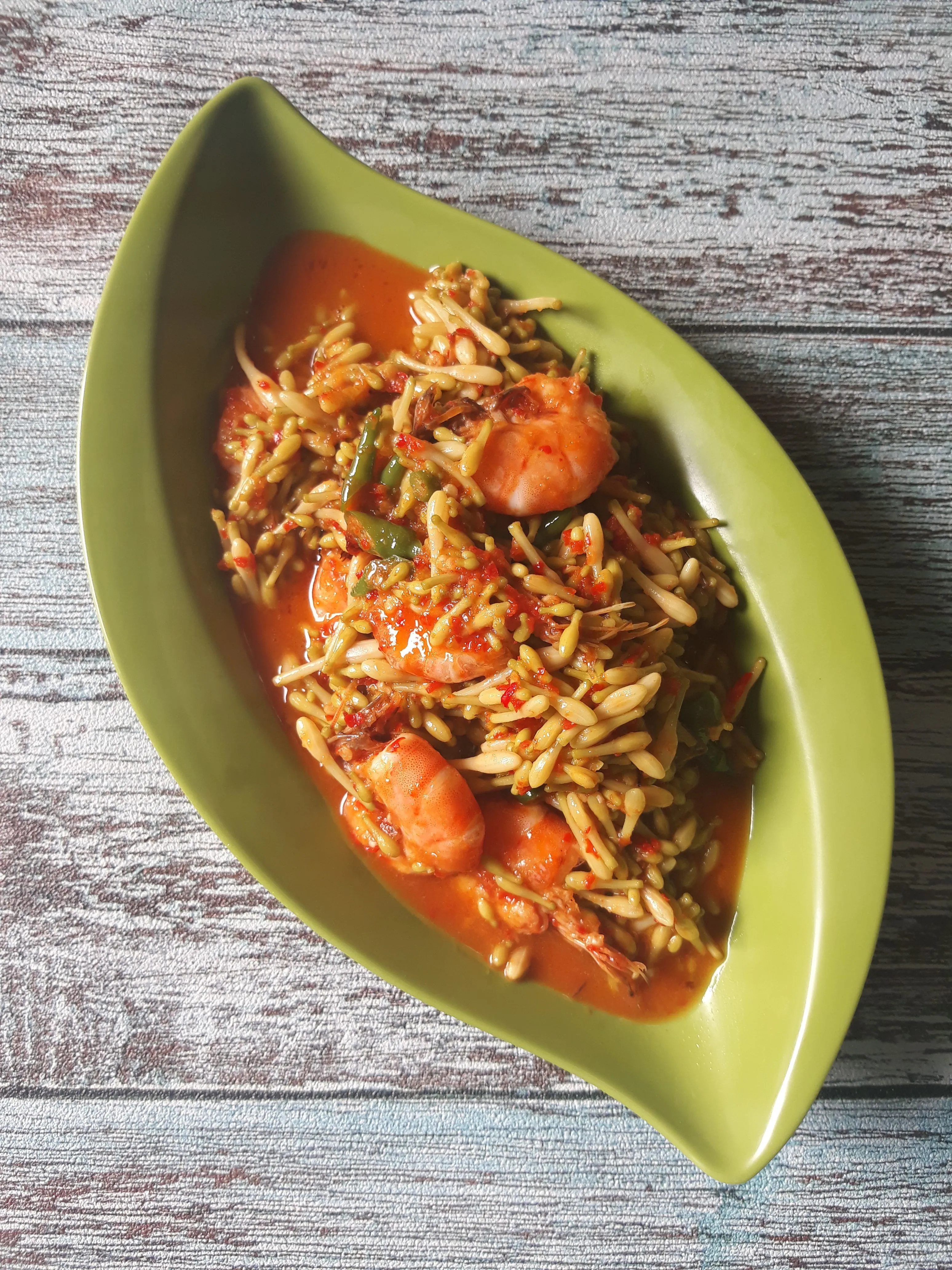 Step 7 Balado Udang Bunga Kates