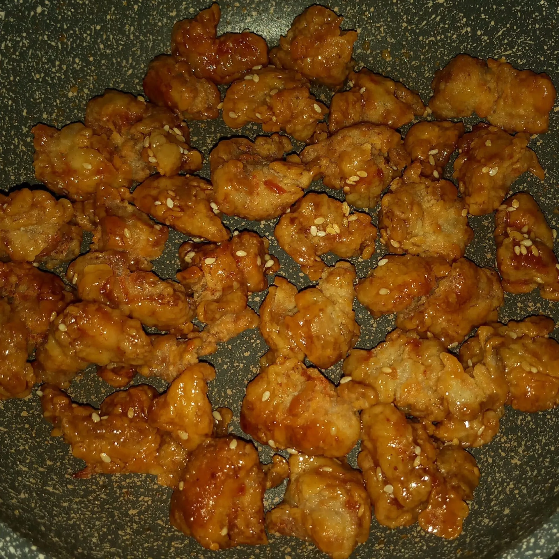 Step 8 Honey Popcorn Chicken