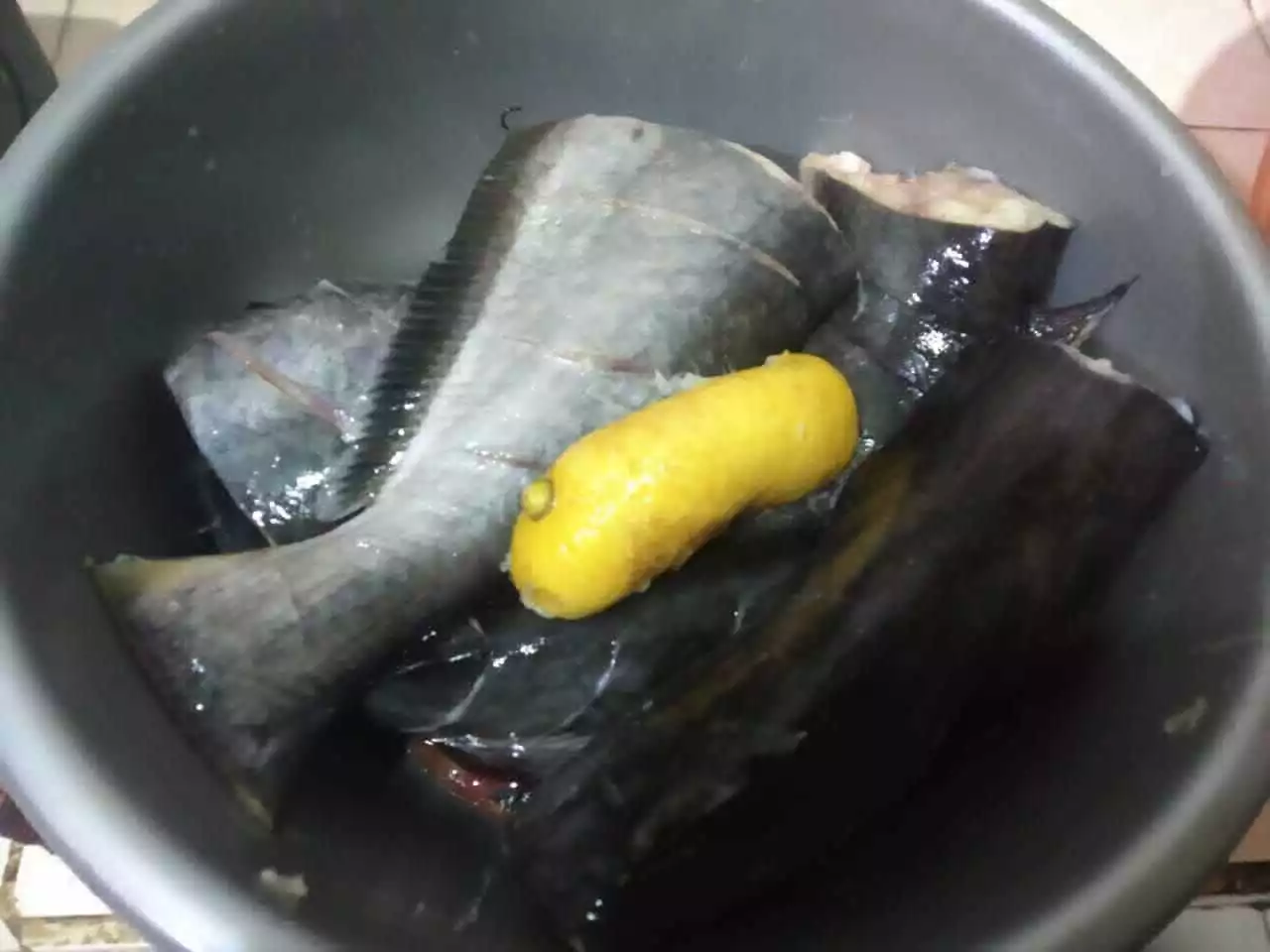 Step 1 Pais Ikan Patin / Pepes Ikan Patin