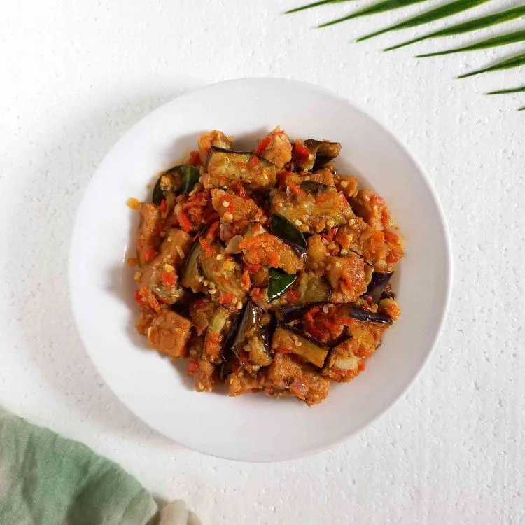 Balado Terong Tempe