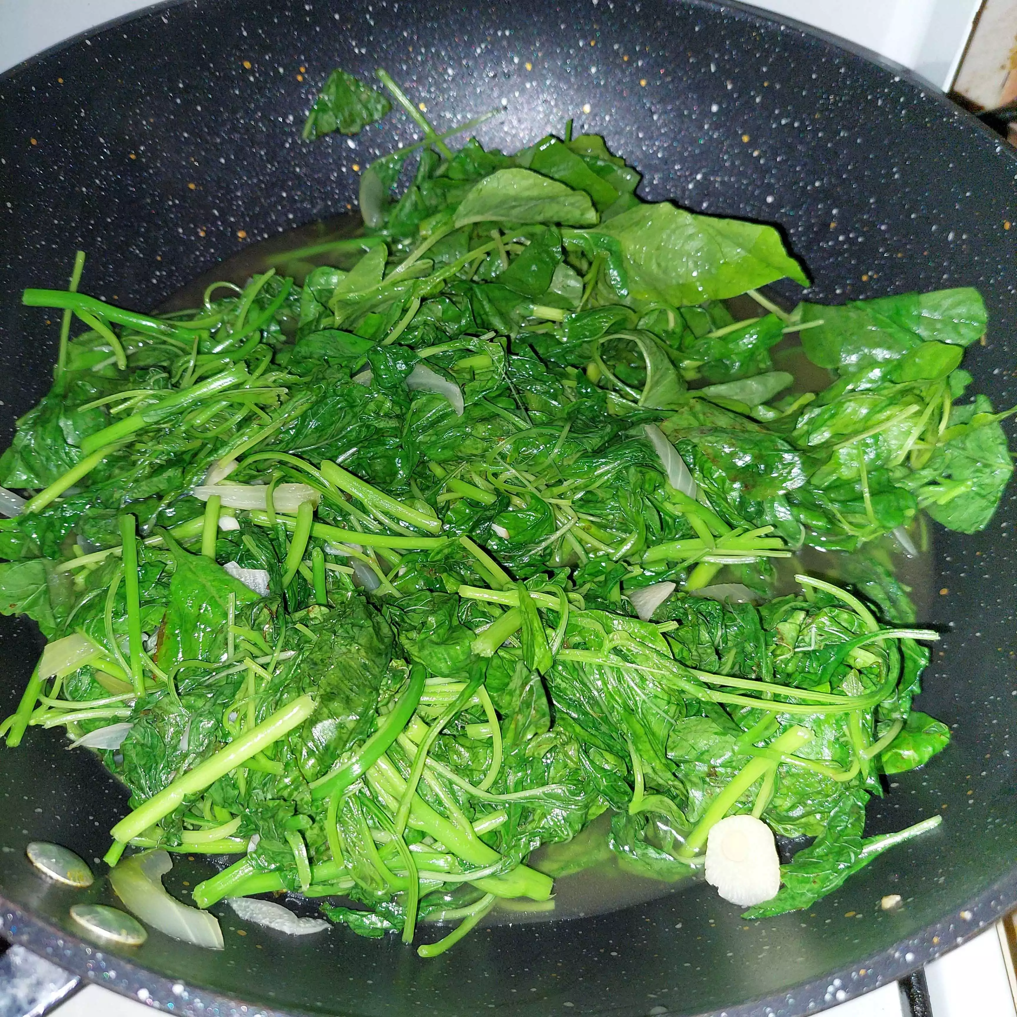 Step 5 Sayur Bayam Kembang Tahu