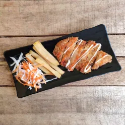 Chicken Katsu With Salad Sayur