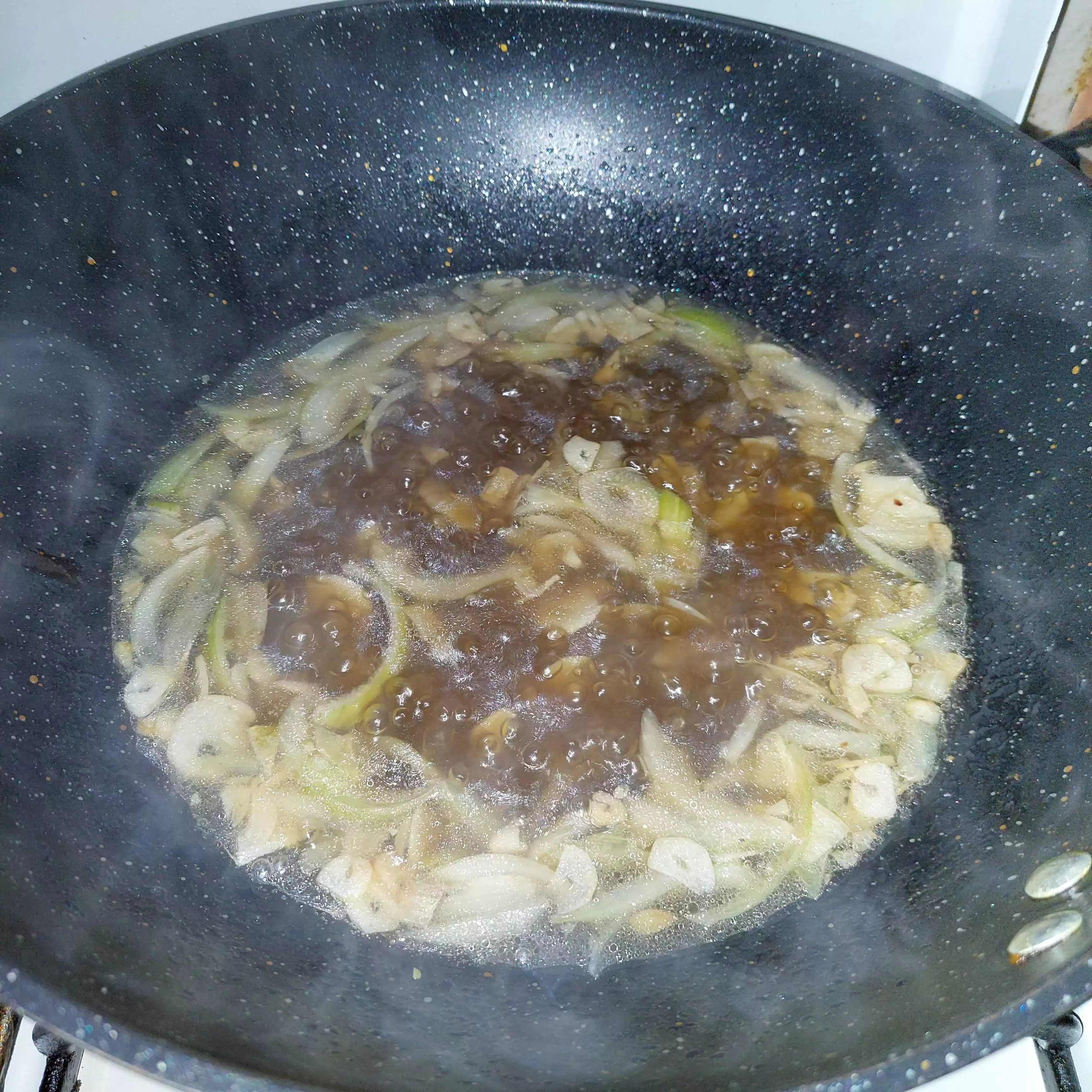 Step 4 Sayur Bayam Kembang Tahu
