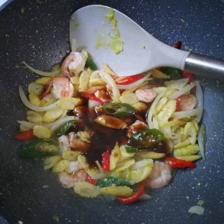 Step 4 Udang Saus Tiram
