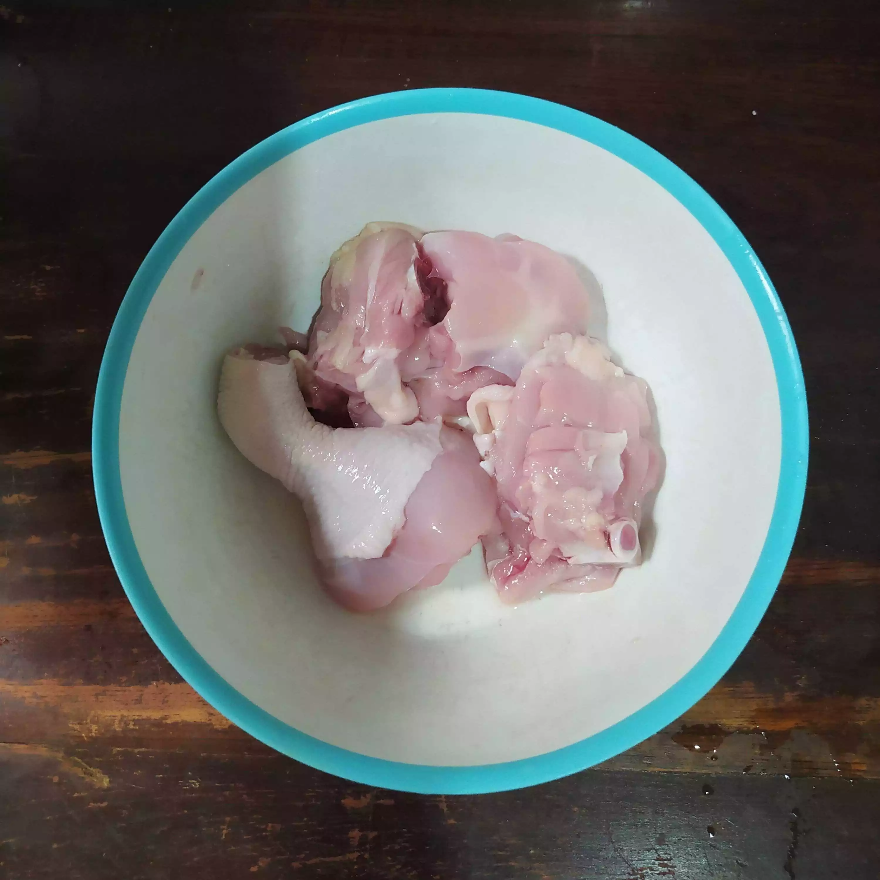 Step 1 Tahu Pong Ayam Santan Kuning