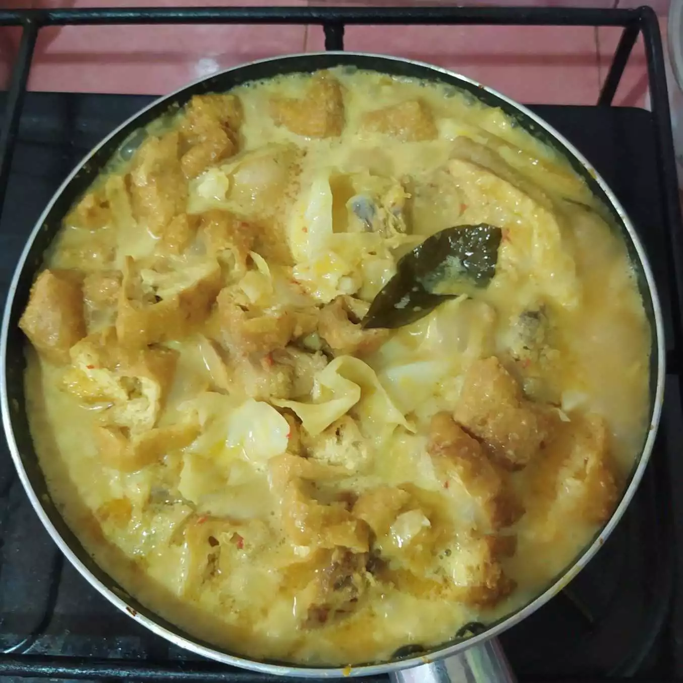 Step 7 Tahu Pong Ayam Santan Kuning