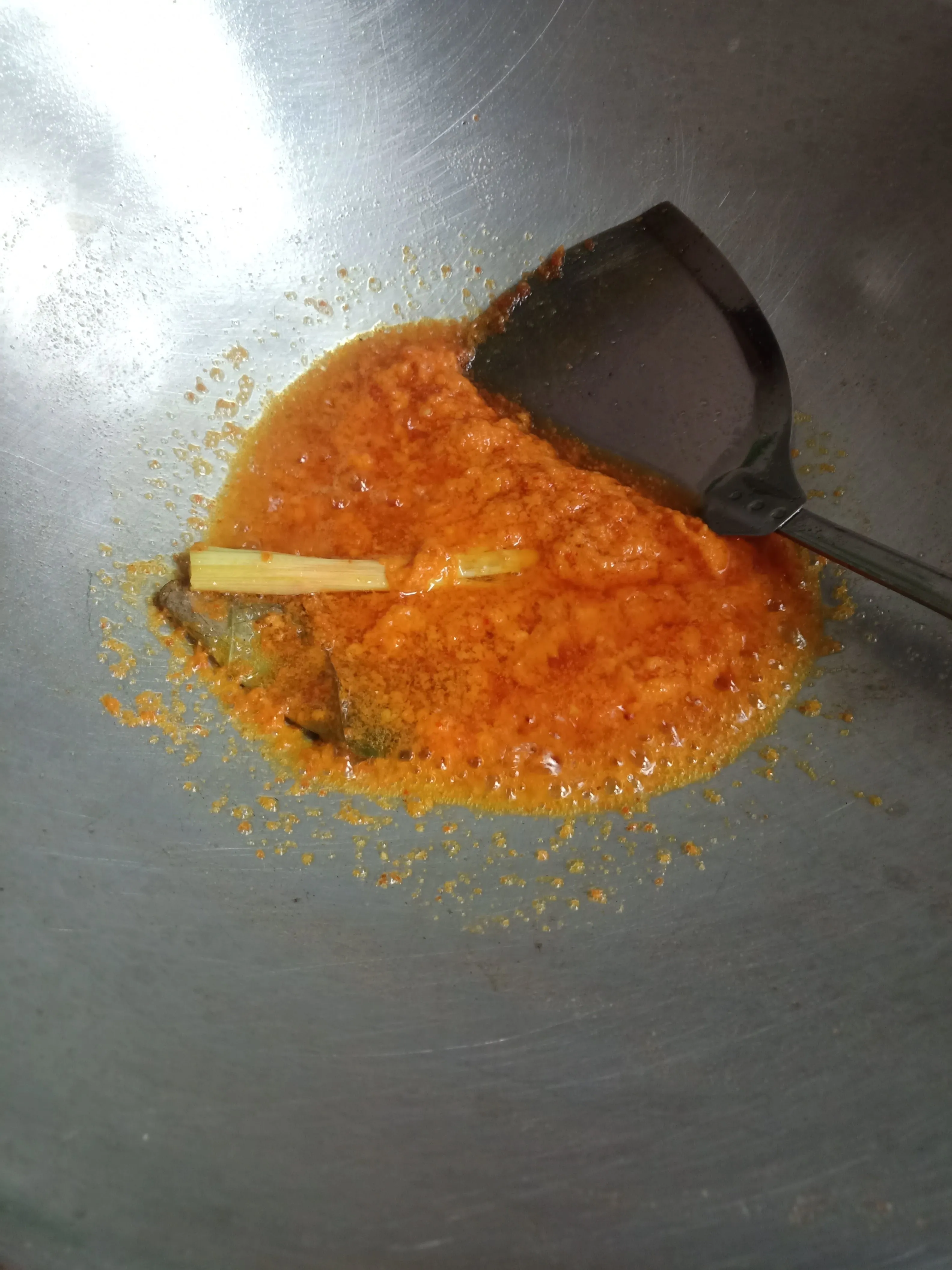 Step 1 Buncis Tempe Kuah Santan