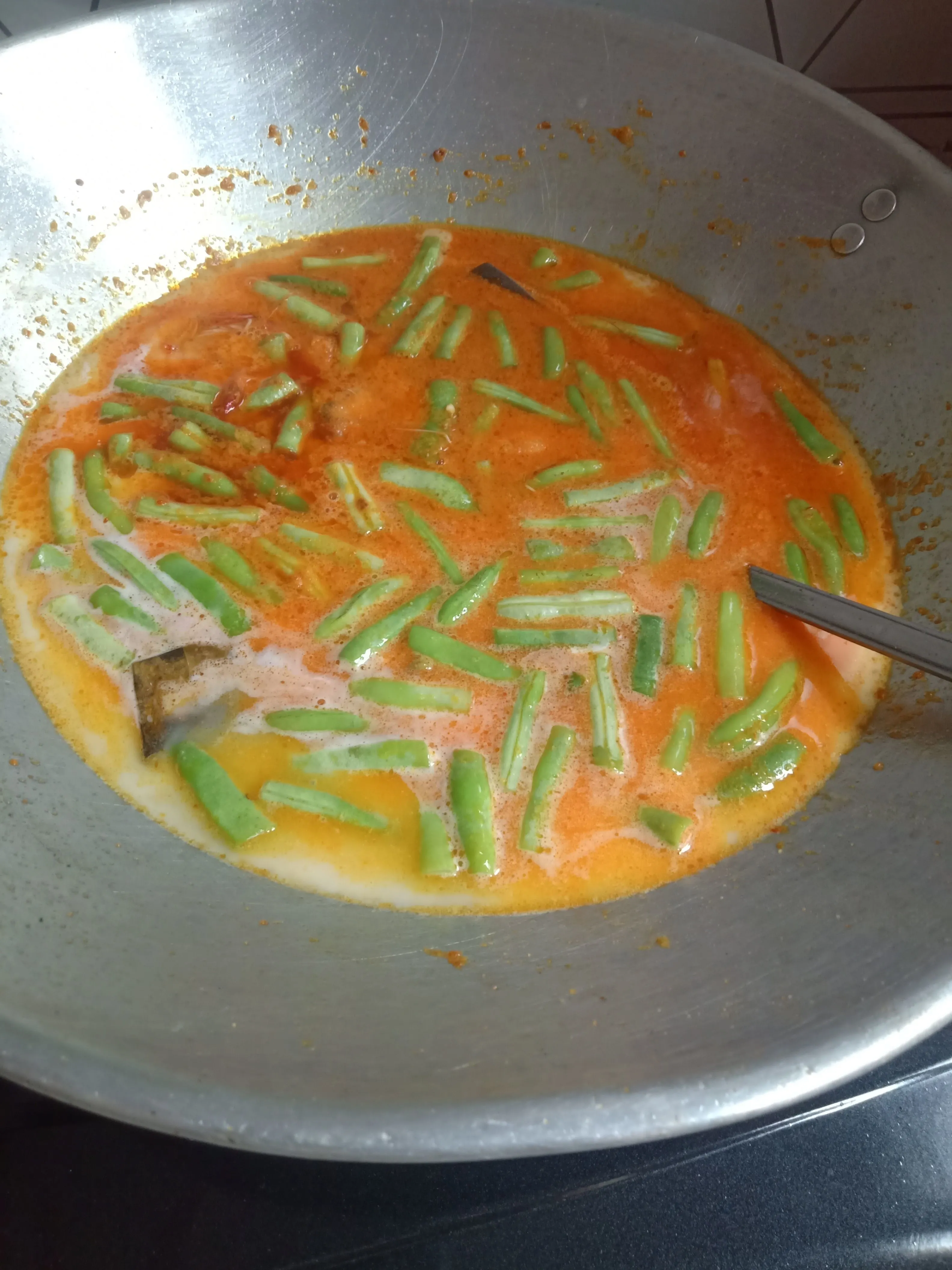 Step 3 Buncis Tempe Kuah Santan