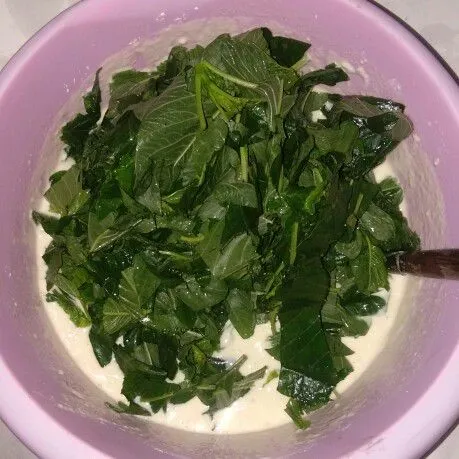 Step 4 Bakwan Bayam