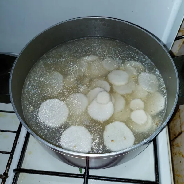 Masukkan lobak.