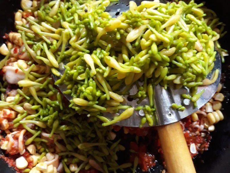 Step 8 Tumis Jagung Bunga Kates