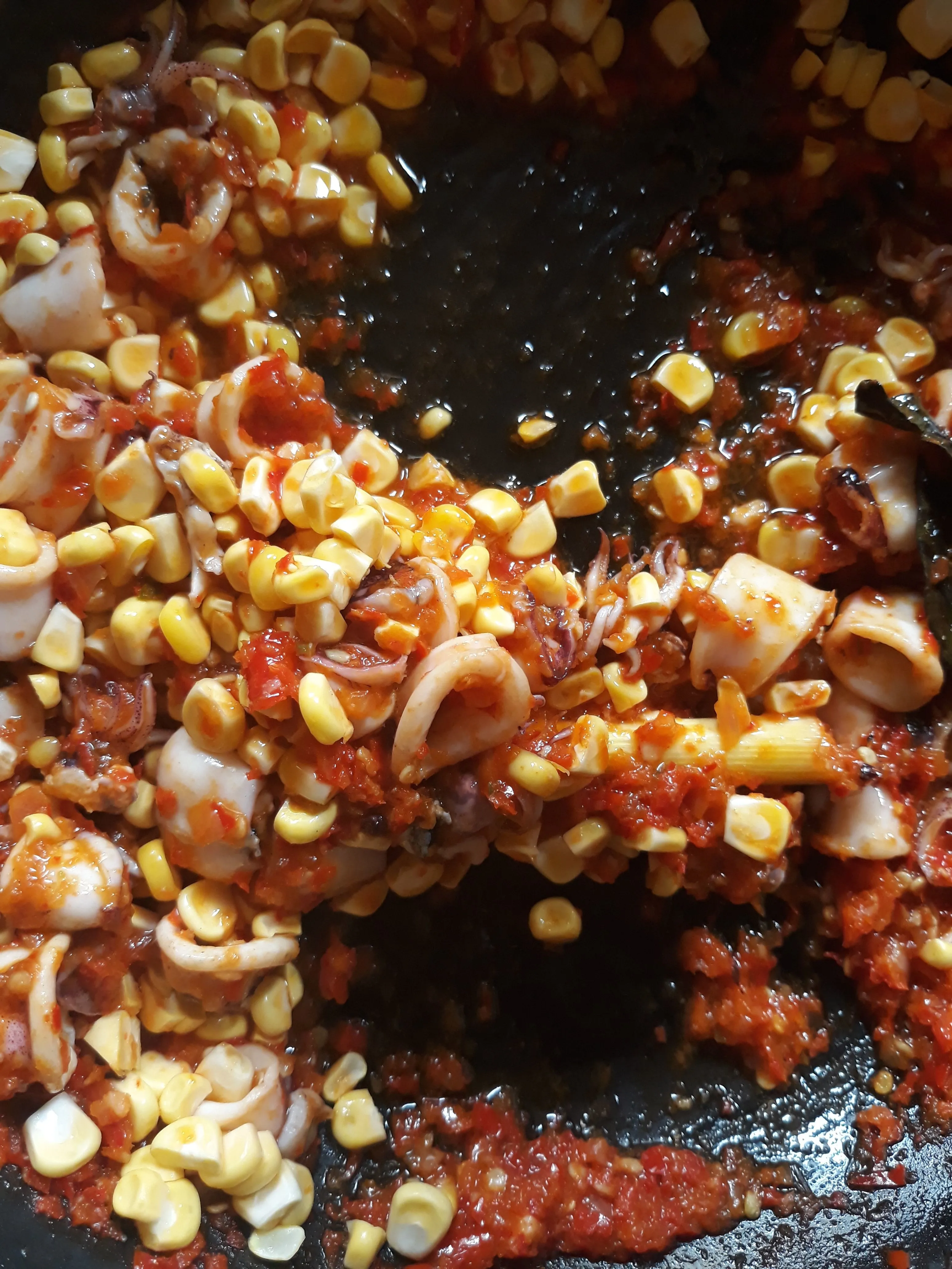 Step 7 Tumis Jagung Bunga Kates
