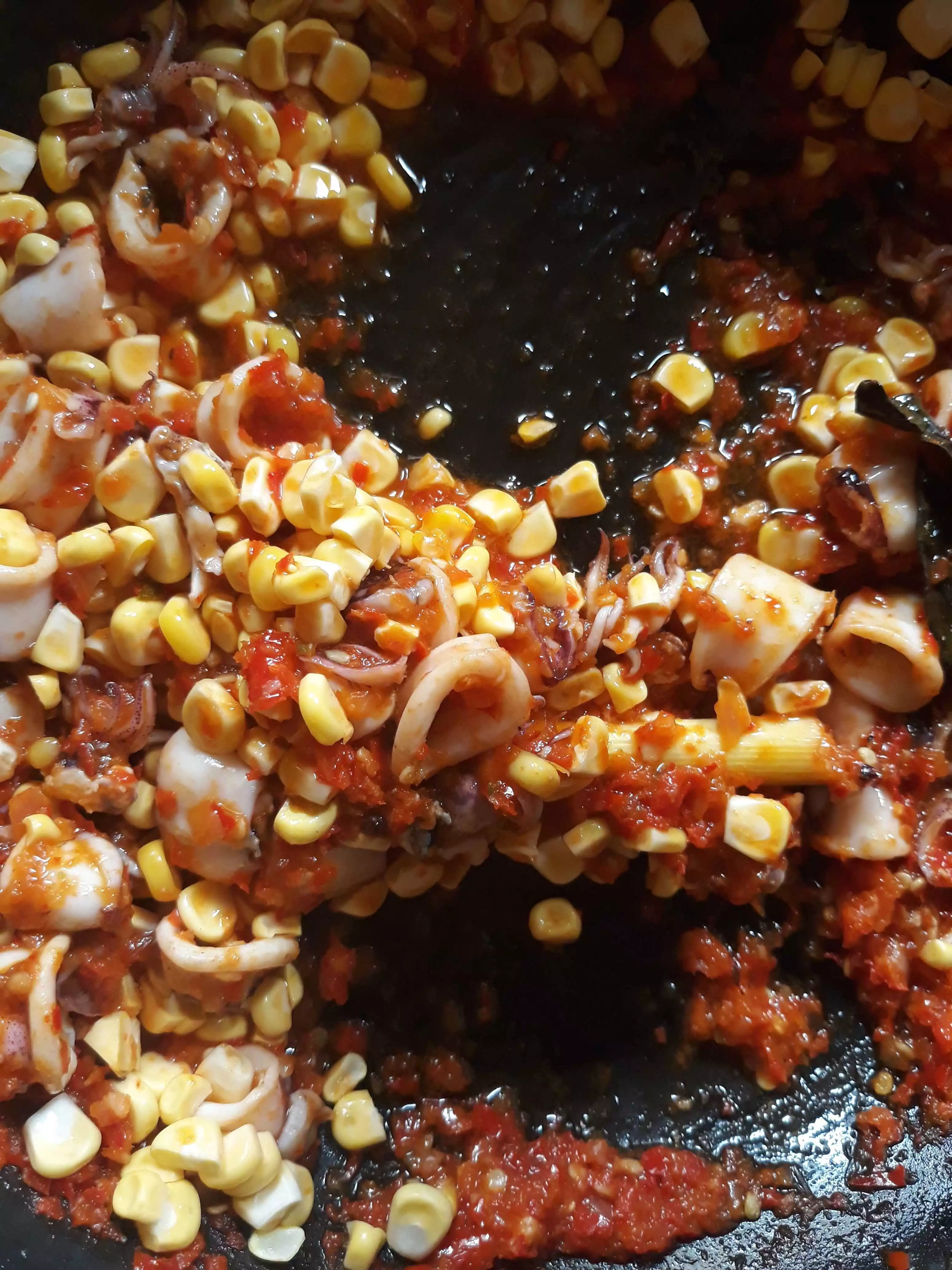 Step 7 Tumis Jagung Bunga Kates