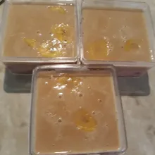 Biarkan uap panas hilang, dinginkan puding ke dalam kulkas.
