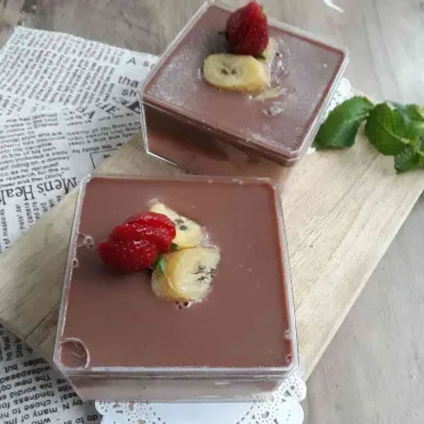 Puding Biskuit Kolak Pisang