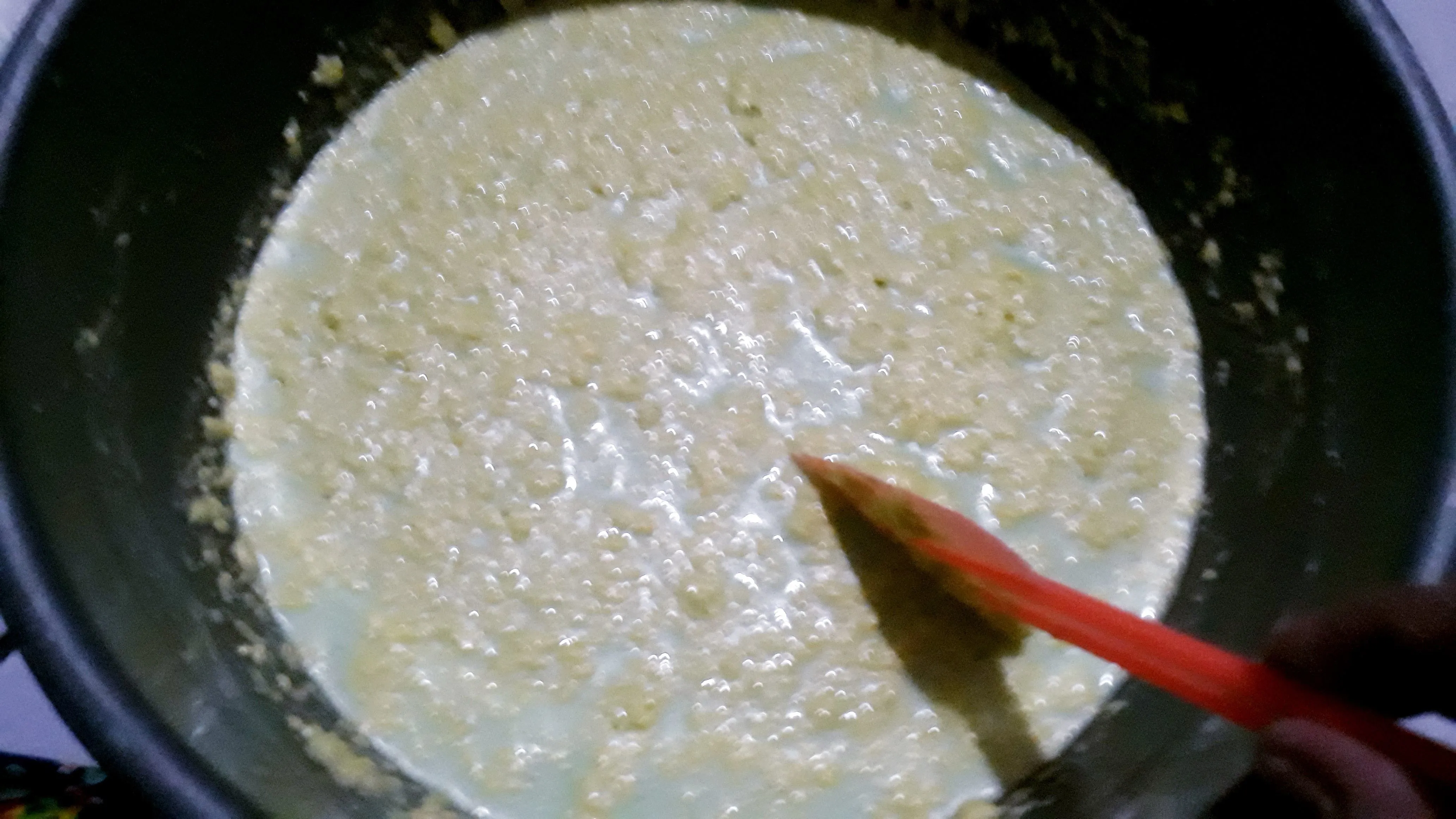 Step 5 Bika ambon pandan