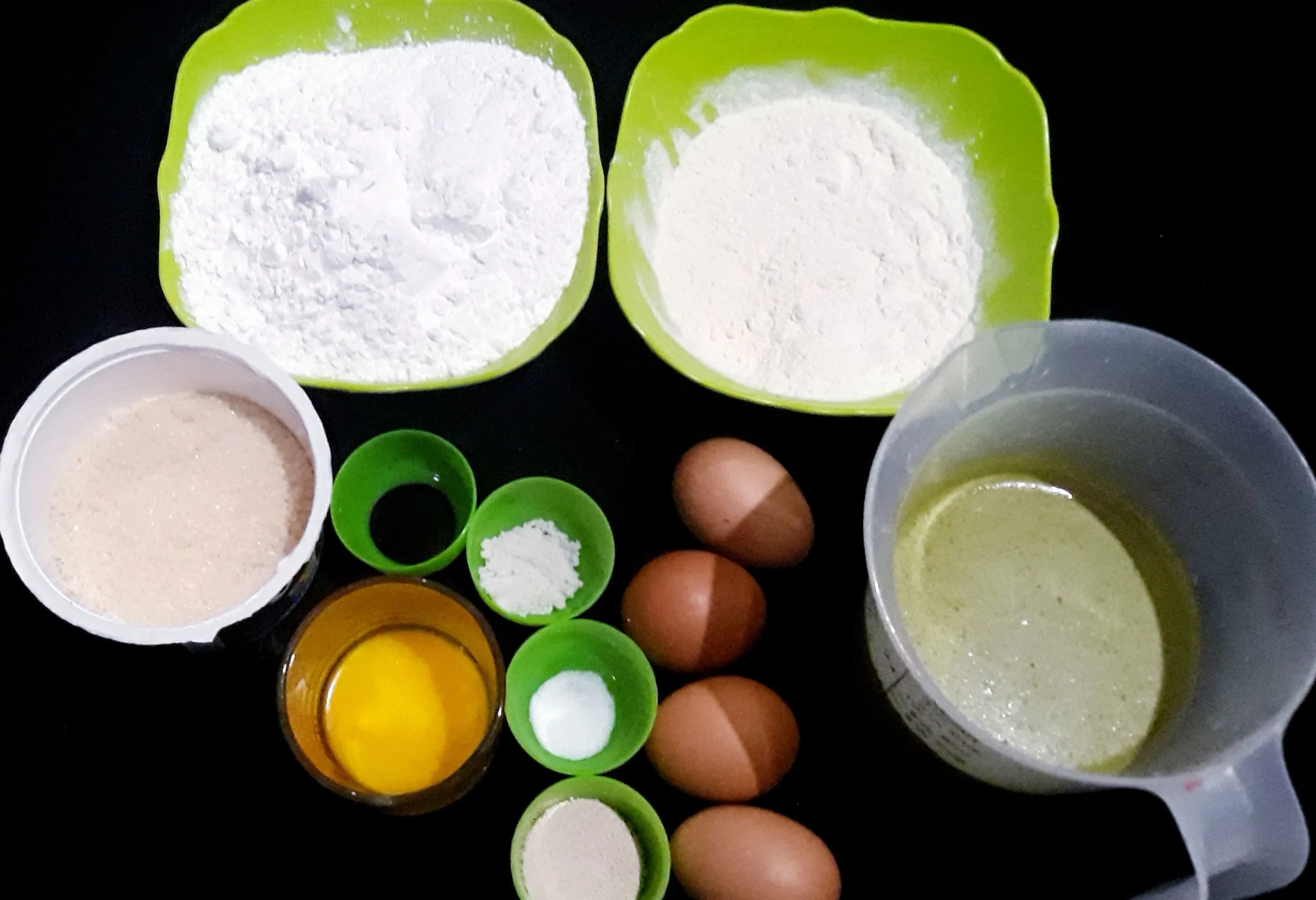 Step 1 Bika ambon pandan