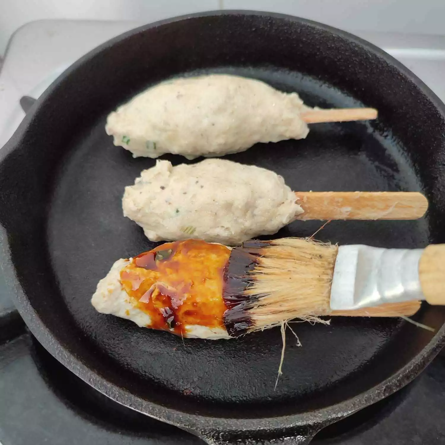 Step 9 Sate Buntel Ayam Jamur