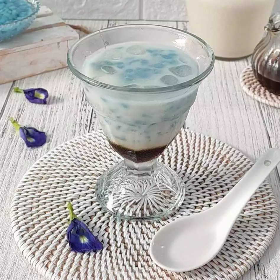 Step 8 Es Cendol Bunga Telang Sehat
