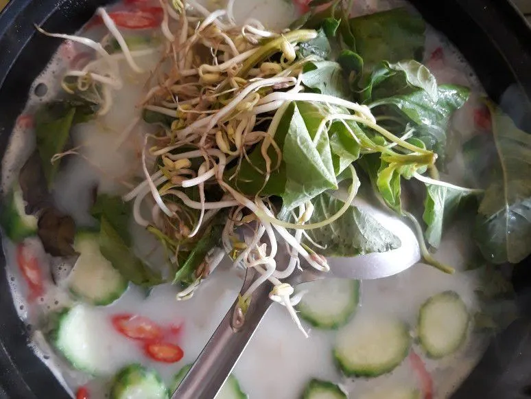 Step 8 Tauge Gambas Kuah Santan