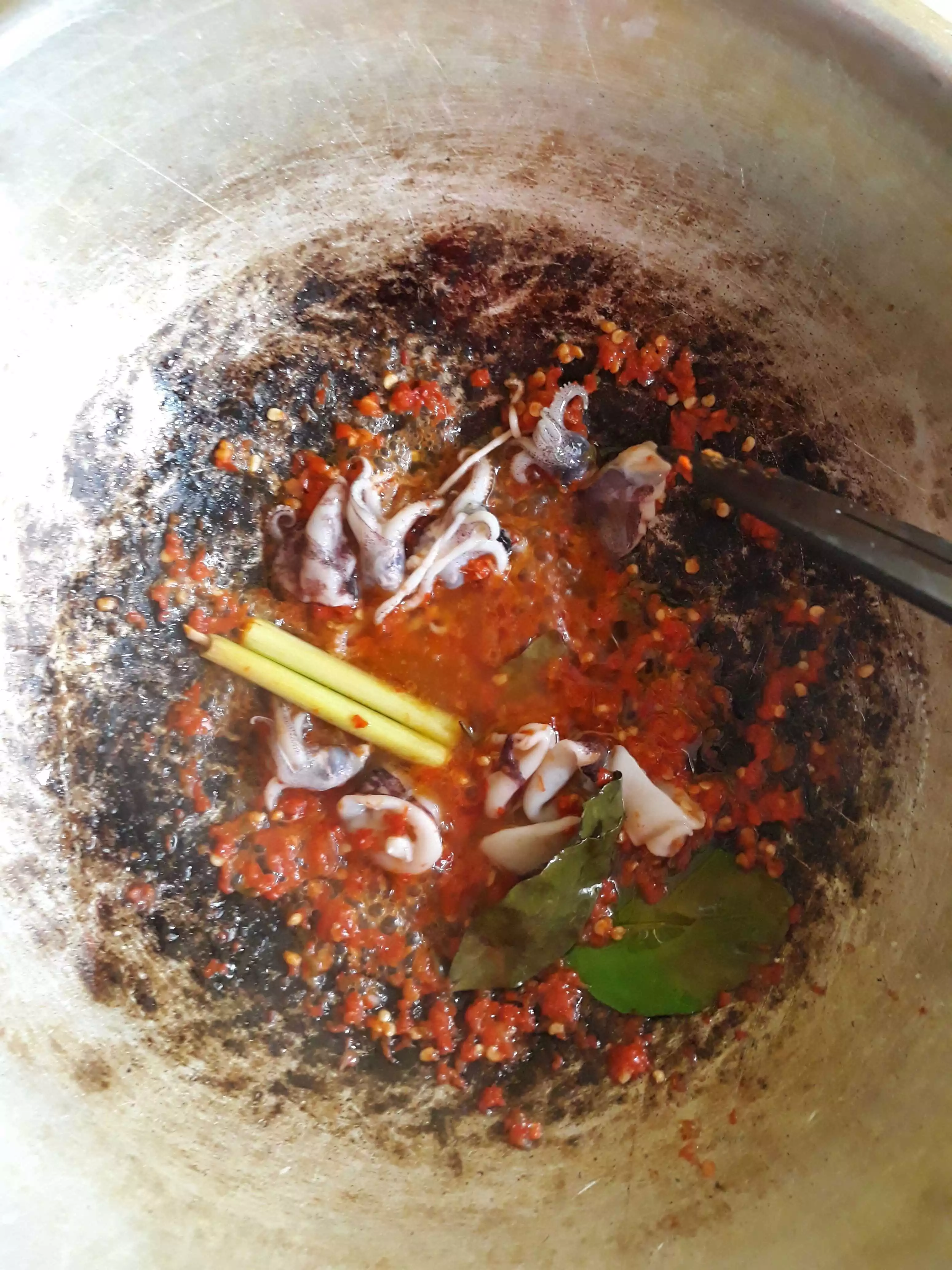 Step 4 Mie Goreng Cumi Pedas