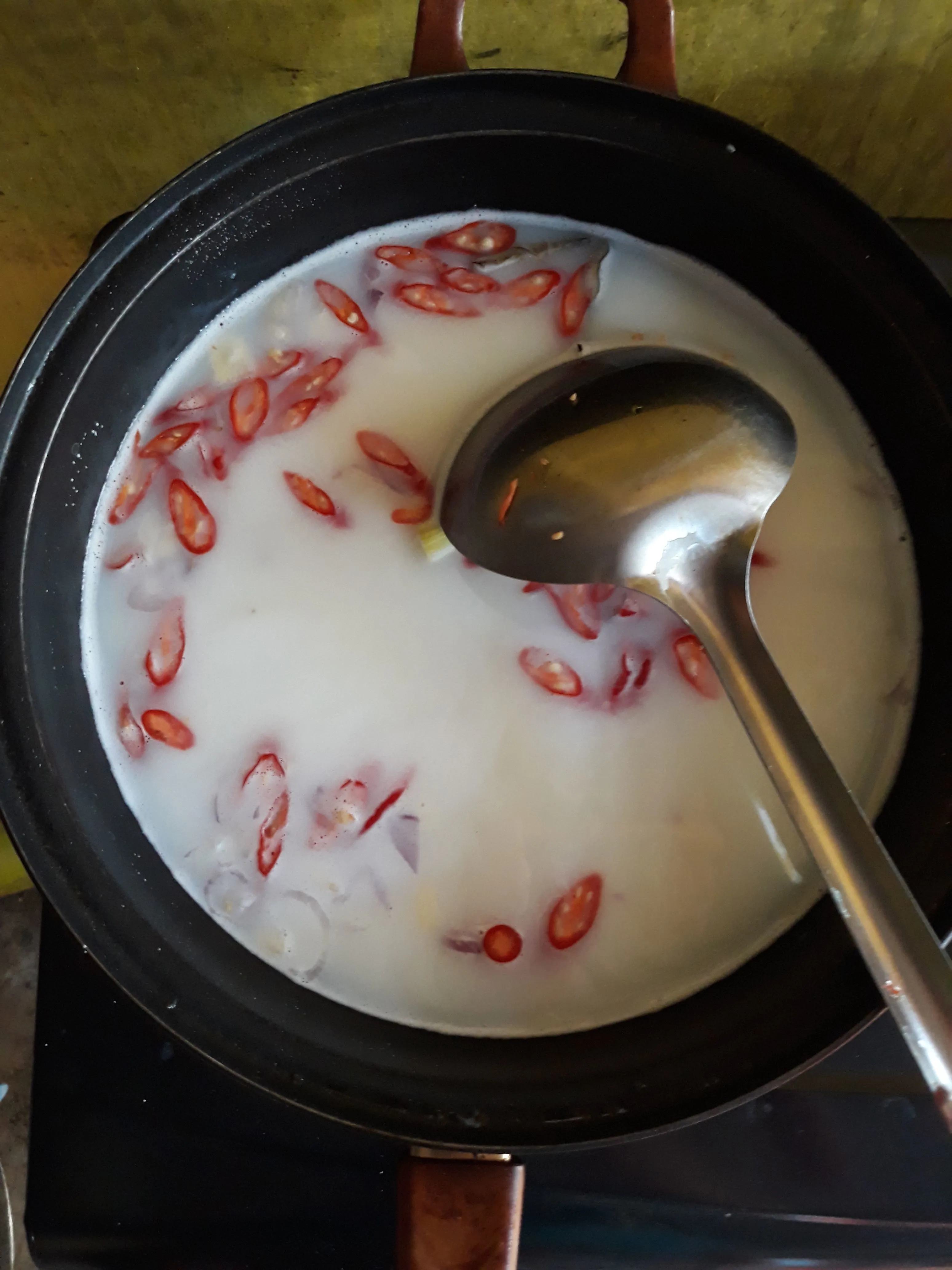 Step 6 Tauge Gambas Kuah Santan