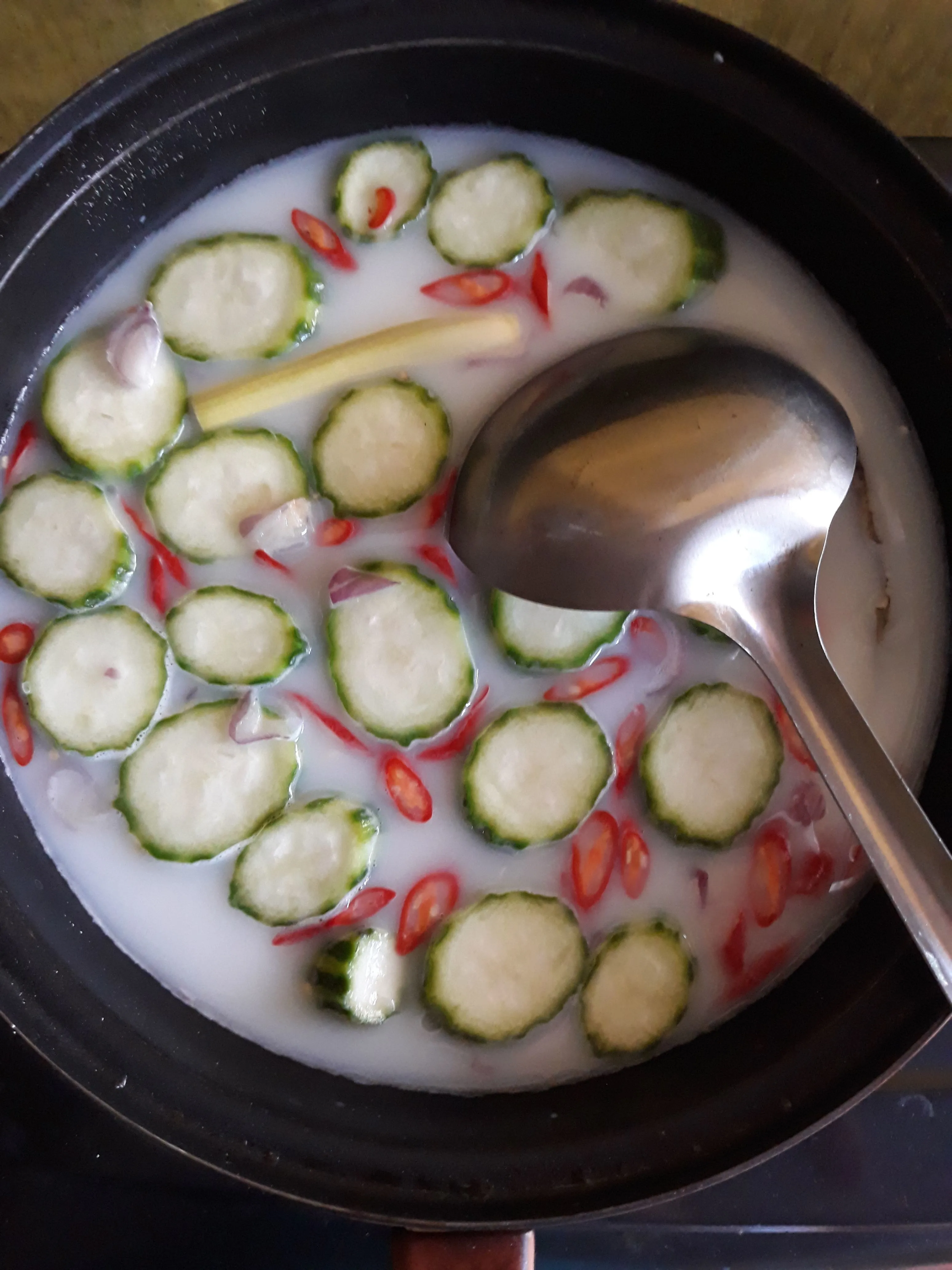 Step 7 Tauge Gambas Kuah Santan